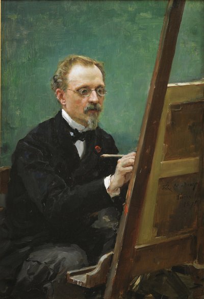 Portrait de Federico de Madrazo (1815-1894) - Peinture de Raimundo de Madrazo y Garreta (1841-1920) de Raimundo de Madrazo y Garreta
