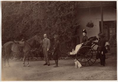 El coronel H. R. Thuillier y su esposa Emmeline Williams Thuillier, Shimla de Raja Deen Dayal
