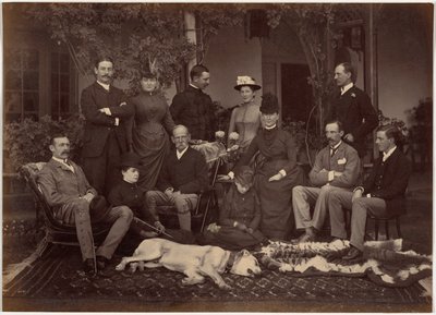Su Eminencia, comandante en jefe y séquito, Shimla de Raja Deen Dayal