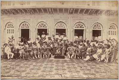 Maharajá de Scindia, nobles y altos funcionarios, Gwalior de Raja Deen Dayal