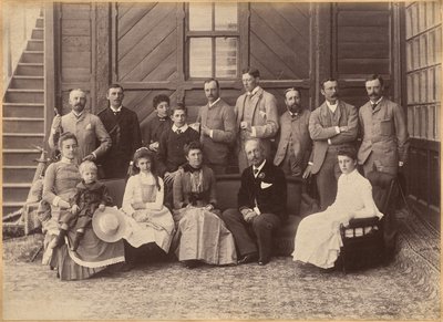 Recepción virreinal en Shimla, reverso de Raja Deen Dayal