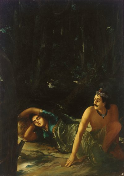 Nala y Damayanti de Raja Ravi Varma