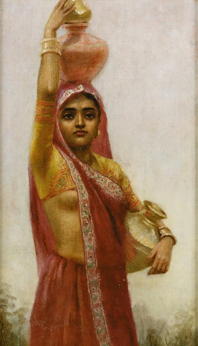 Belleza del pueblo de Raja Ravi Varma