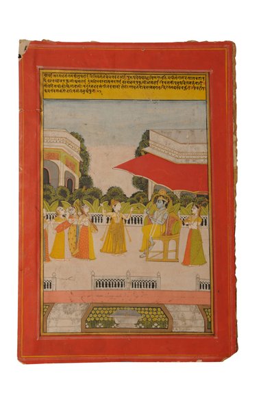 Pintura en miniatura Ragamala, Rajasthan probablemente Bundi, principios del siglo XIX de Rajasthani School