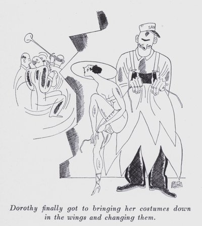 Ilustración para "Pero los caballeros se casan con morenas" de Anita Loos de Ralph Barton