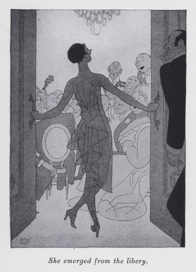 Ilustración para "Pero los caballeros se casan con morenas" de Anita Loos de Ralph Barton