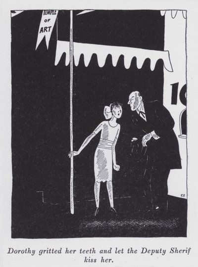 Ilustración para "But Gentlemen Marry Brunettes" de Anita Loos de Ralph Barton