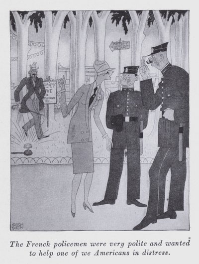 Ilustración para "But Gentlemen Marry Brunettes" de Anita Loos de Ralph Barton