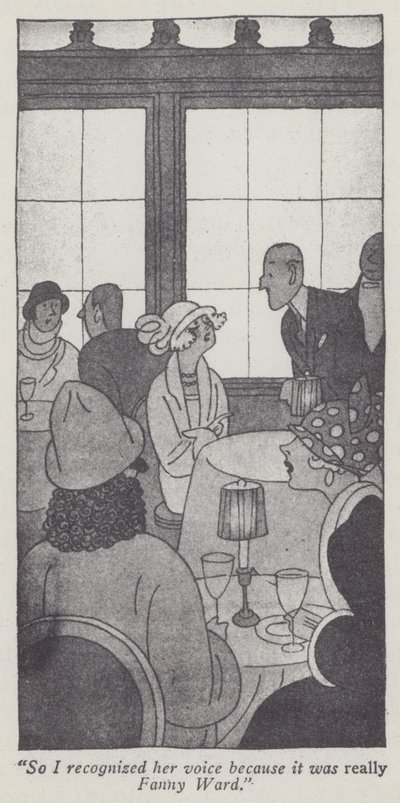 Ilustración para Los caballeros las prefieren rubias de Anita Loos de Ralph Barton