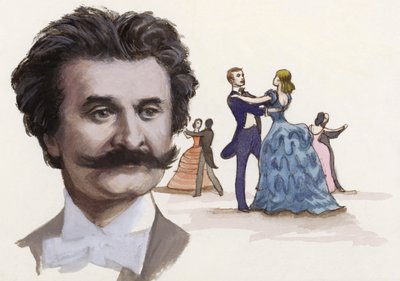 Johann Strauss El Joven (gouache sobre papel) de Ralph Bruce