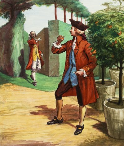 Mozart comiendo una naranja. de Ralph Bruce
