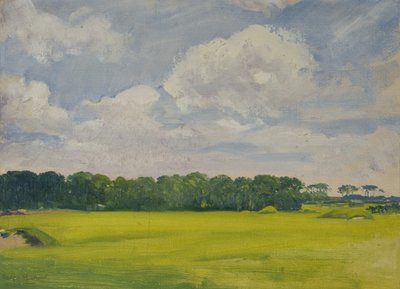 Campo de golf de Benton (óleo sobre tabla) de Ralph Bullock