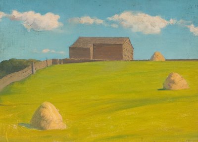 Granja (óleo sobre tabla) de Ralph Bullock