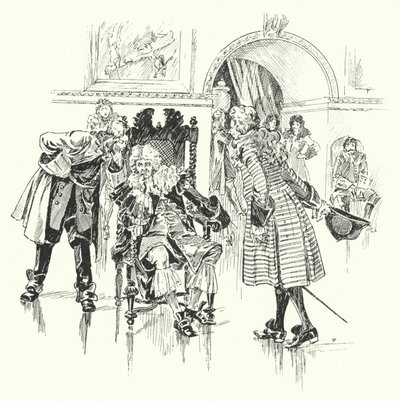 La recepción de un gran hombre (grabado) de Ralph Cleaver