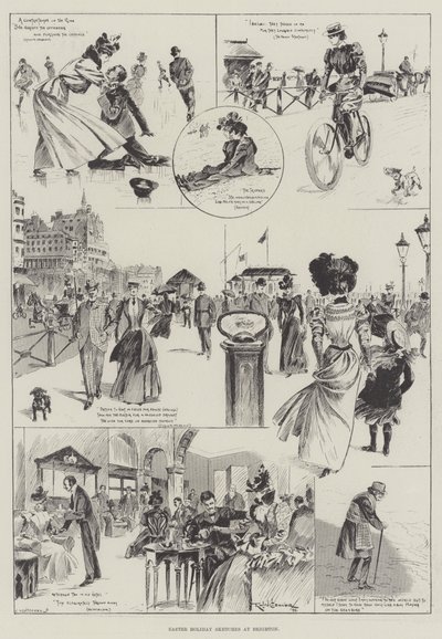 Bocetos de vacaciones de Pascua en Brighton de Ralph Cleaver