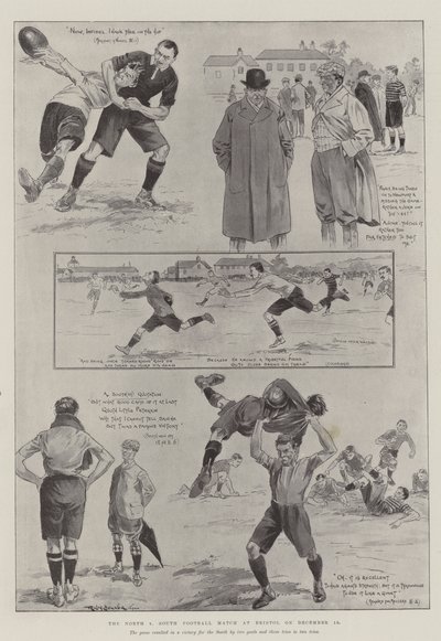 El partido de fútbol Norte vs Sur en Bristol, el 15 de diciembre de Ralph Cleaver