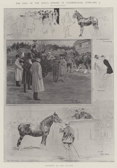 La Venta de los Caballos del Rey en Sandringham, 4 de febrero de Ralph Cleaver