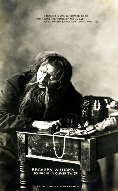 Bransby Williams 1870-1961, actor británico de Ralph Dunn and Co.