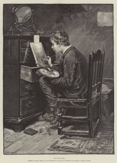 Su primer caballete de Ralph Hedley
