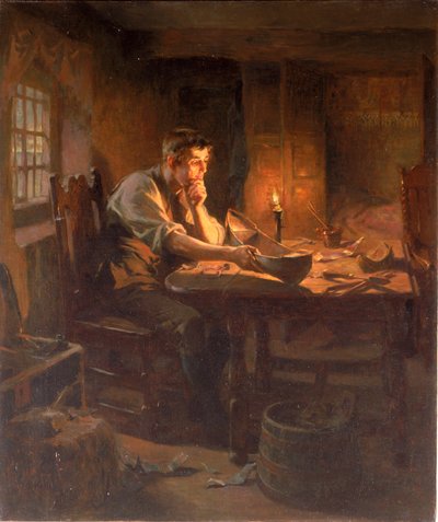 Invención del Bote Salvavidas, Willie Wouldhave, South Shields, 1789, 1896 de Ralph Hedley