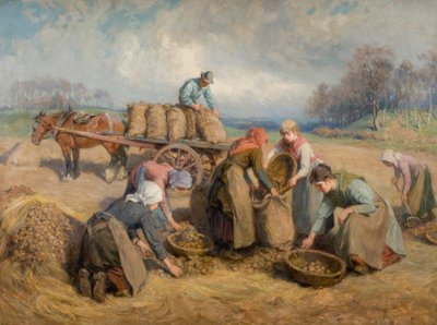 Recolectores de patatas, Northumberland, 1903 de Ralph Hedley
