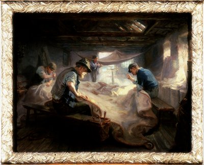 El loft de los marineros, 1908 de Ralph Hedley