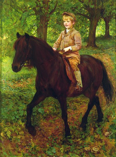 A través del bosque (óleo sobre lienzo) de Ralph Peacock