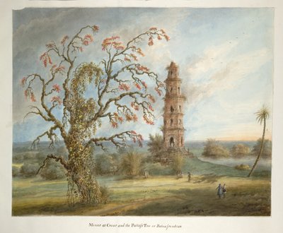 La torre de cinco pisos en Gaur conocida como Pir Asa Minar o Firoz Shah Minar de Ram Sita