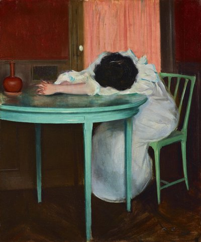 Cansado, c.1895-1900 (óleo sobre lienzo) de Ramón Casas