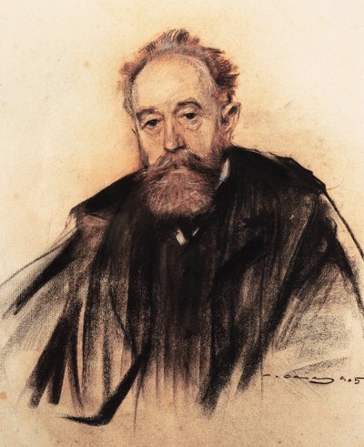 Retrato del pintor y político español Aureliano de Beruete (1845-1912) de Ramon Casas i Carbo
