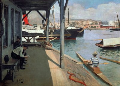 El puerto de Barcelona de Ramon Casas i Carbo