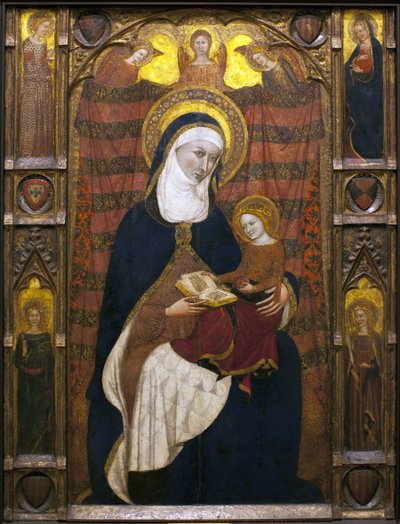 Santa Ana y la Virgen (detalle) de Ramon Destorrents