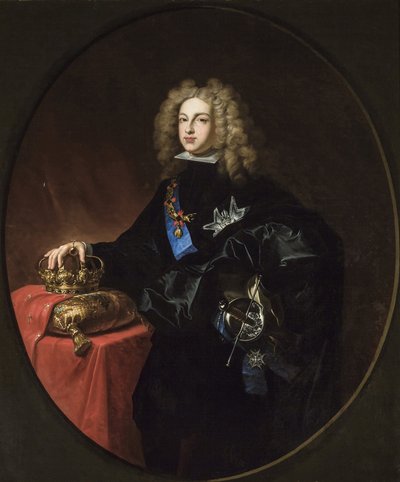 Felipe V (Rey de España) - Arte académico : Retrato de Felipe V (1683-1746), Rey de España por Mosquera Ruiz-Vidal, Ramón (1842-1908) de Ramon Mosquera Ruiz Vidal