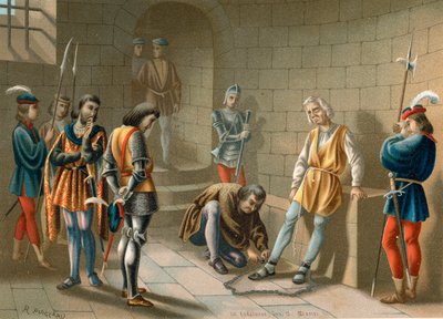 Colón encadenado bajo las órdenes de Bobadilla de Ramon Puiggari
