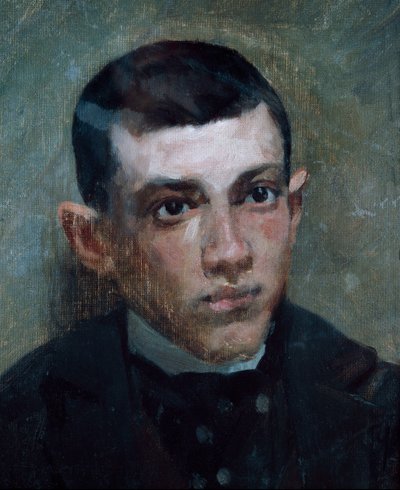 Retrato del pintor Pablo Picasso (1881-1973) (óleo sobre lienzo) de Ramon Riu I Doria