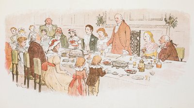 Una comida de Navidad. de Randolph Caldecott