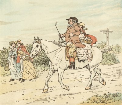 Un granjero trotaba sobre su yegua gris de Randolph Caldecott