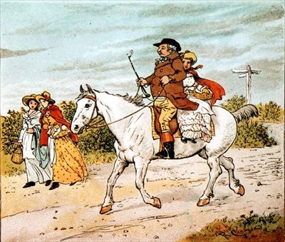 Un granjero cabalgaba sobre su yegua gris de Randolph Caldecott