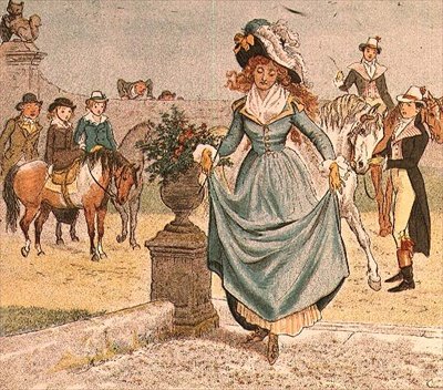 Una dama elegante de Ride-a-cock-horse to Banbury Cross de Randolph Caldecott