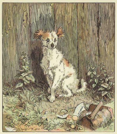 Una elegía sobre la muerte de un perro loco de Randolph Caldecott