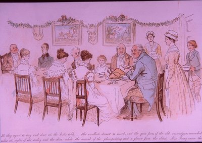Cena de Navidad de Randolph Caldecott
