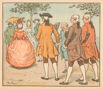 Su amor fue buscado... Por veinte pretendientes y más, c1885, 1934 de Randolph Caldecott