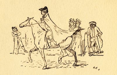 John Gilpin emprende su viaje a Edmonton, 1878, c1918 de Randolph Caldecott