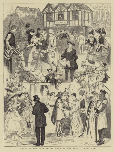 Notas en el Espectáculo Shakesperiano en el Royal Albert Hall de Randolph Caldecott