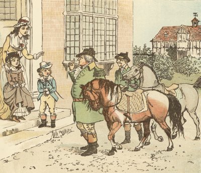 Montar un caballo de palo a Banbury Cross de Randolph Caldecott