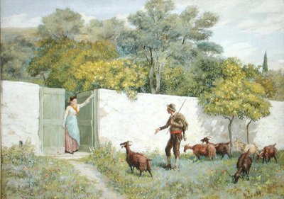 Escena en Montone - El cabrero de Randolph Caldecott