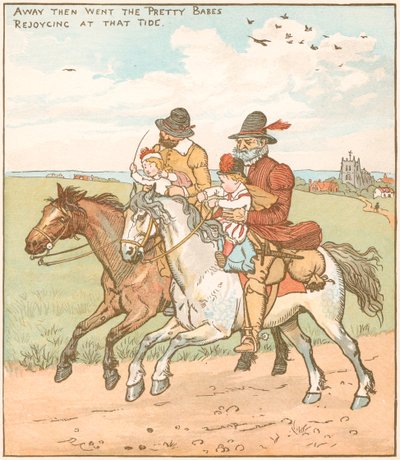 Escena de Los Niños en el Bosque, 1878 de Randolph Caldecott