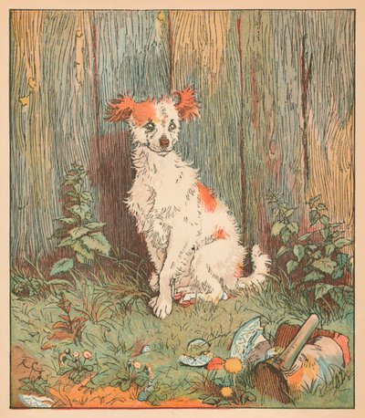 Perro callejero amigo de un buen hombre de Islington, c. 1879 de Randolph Caldecott