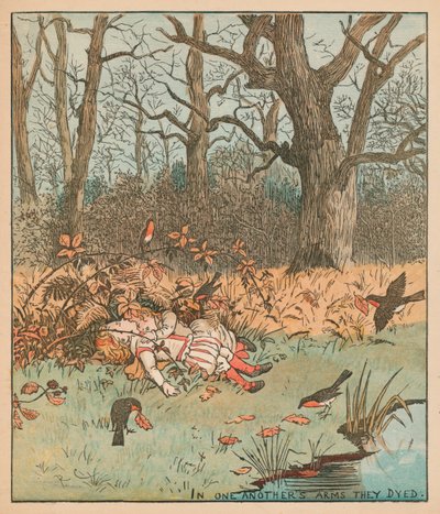 Los niños en el bosque, c1878 de Randolph Caldecott