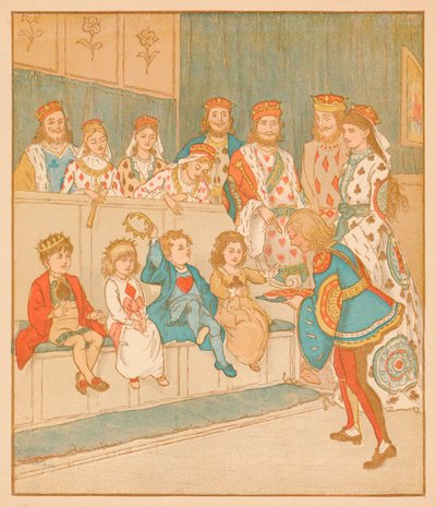 El Knave de Corazones, Trajo de vuelta esas Tartas, 1880 de Randolph Caldecott